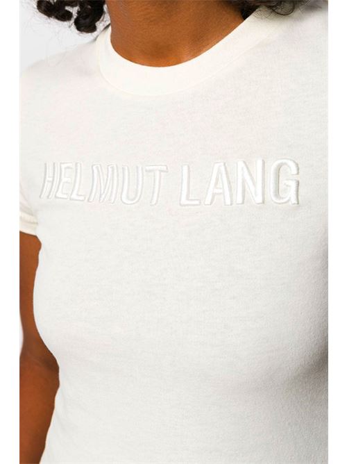 T-shirt con logo ricamato HELMUT LANG | J06DW502Q5P